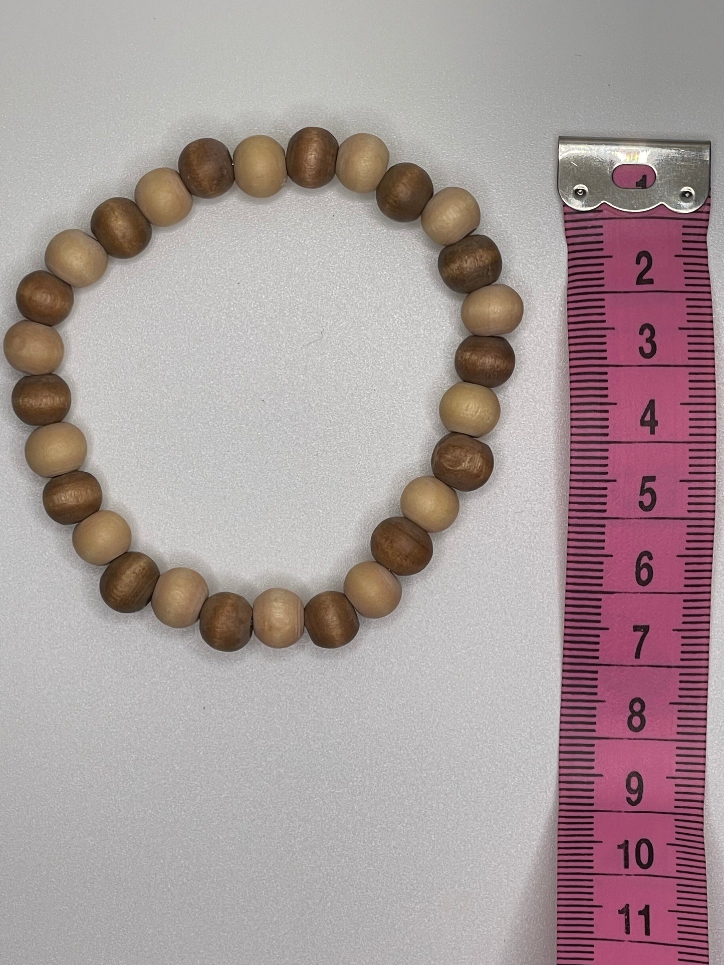 Set of 2 Wood Beaded Bracelet